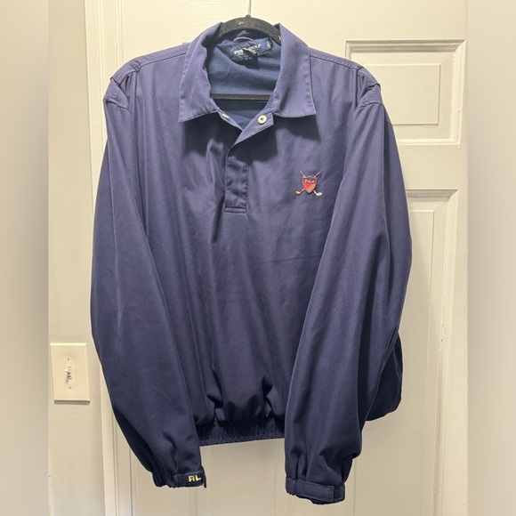 Men's Polo Ralph Lauren Golf pullover size Large blue long sleeve - Picture 1 of 5